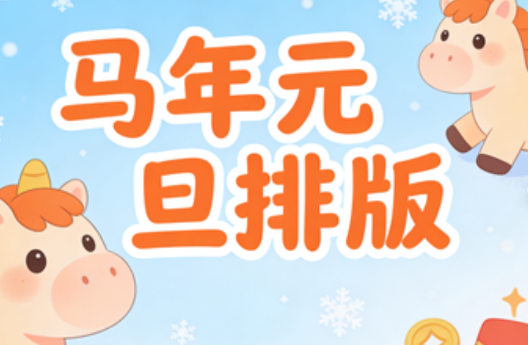 马年元旦幼儿园公众号排版，有这8套免费模板就够了！